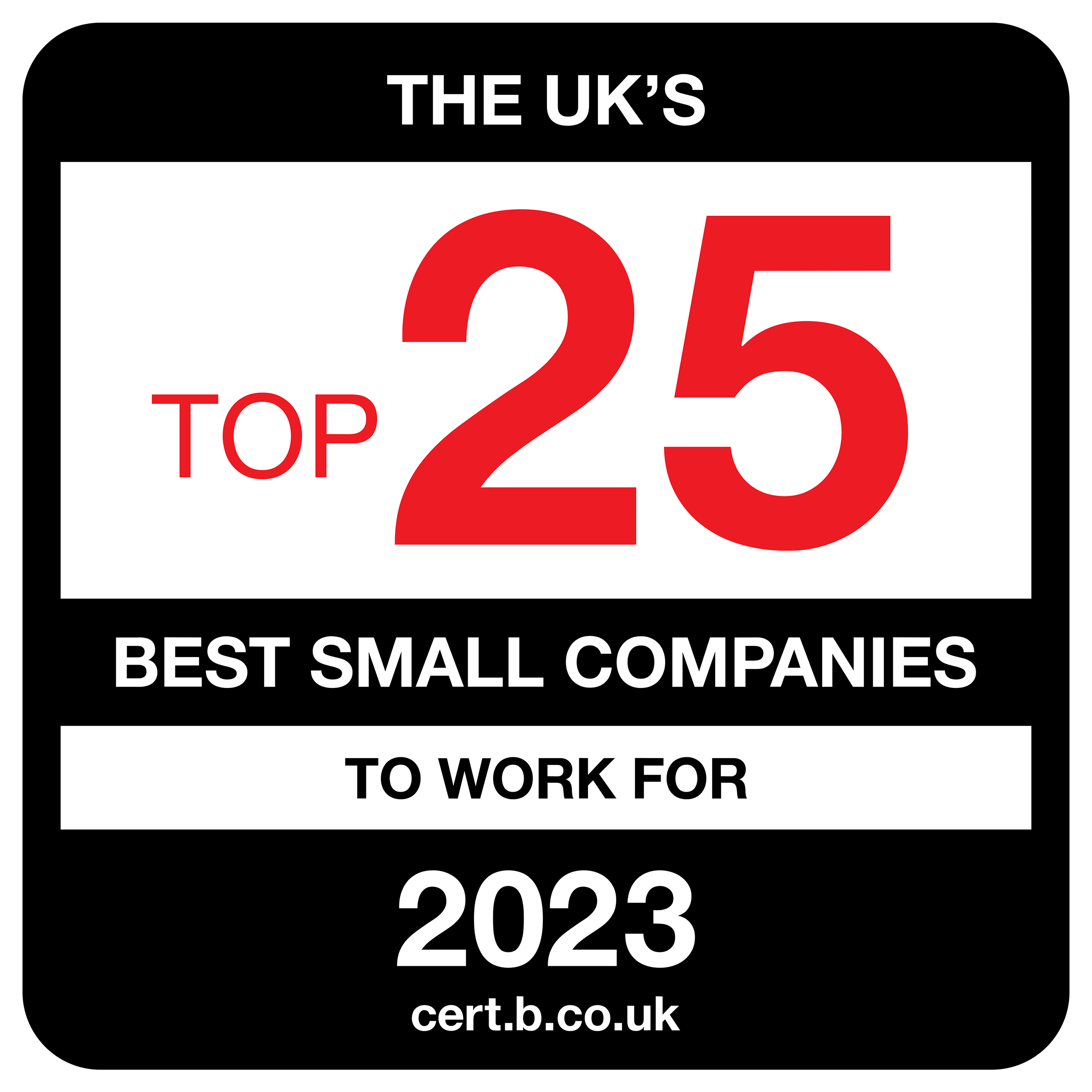 Best Companies - Top 25 small companies in the UK - logo