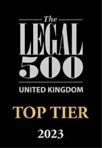 Legal 500 - Top Tier Firm - 2023